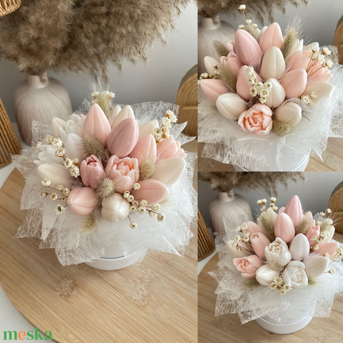 Szappanvirág box - otthon & életmód - dekoráció - virágdísz és tartó - virágbox, virágdoboz - Meska.hu