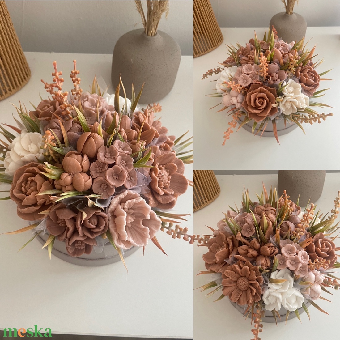 Szappanvirág box - otthon & életmód - virágdekoráció - virágok - virágbox - Meska.hu