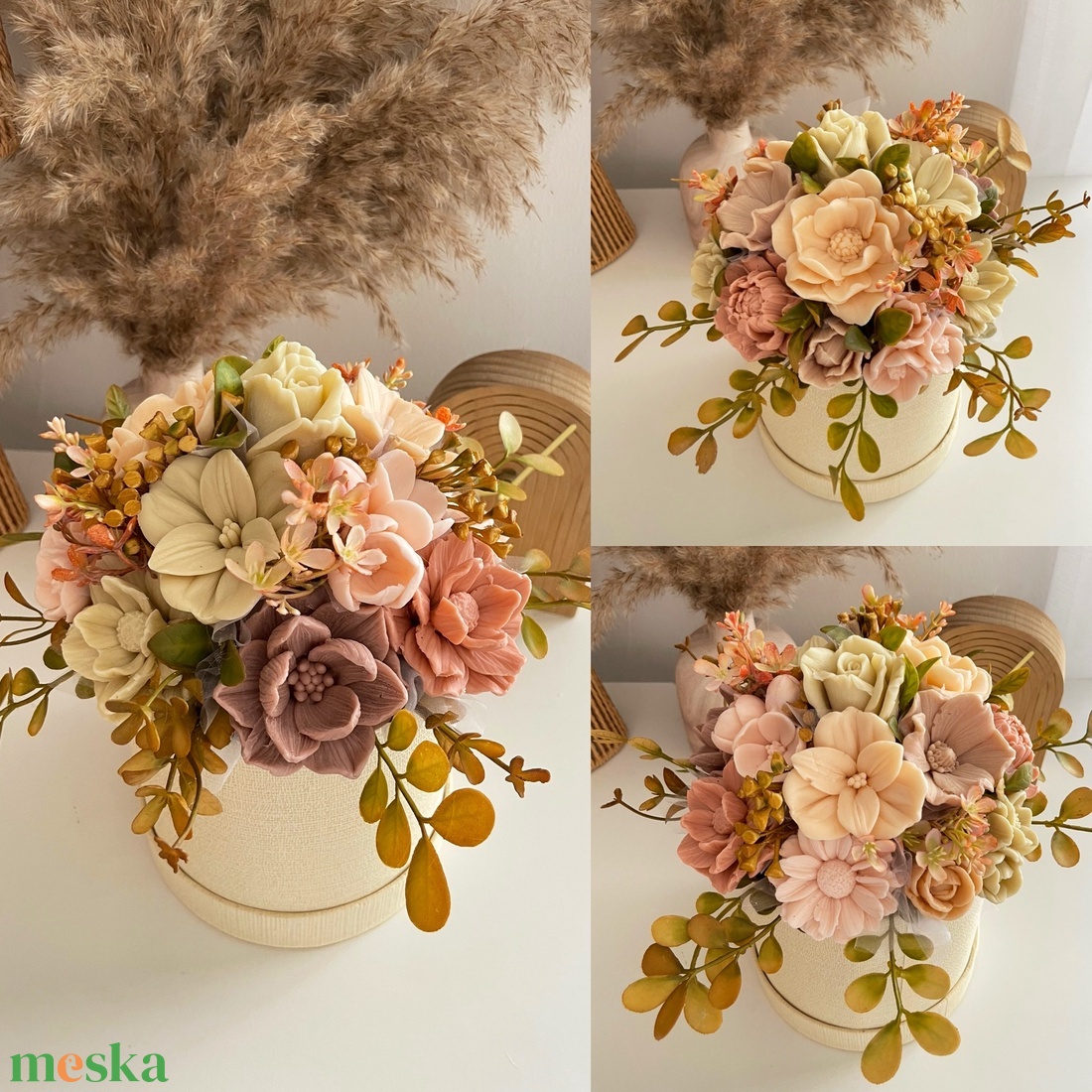 Szappanvirág box - otthon & életmód - virágdekoráció - virágok - virágbox - Meska.hu