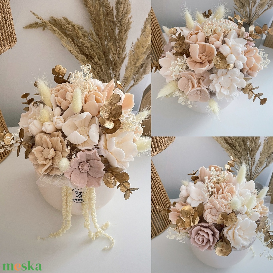 Szappanvirág Vzs magasfényű kerámia kaspóban - otthon & életmód - dekoráció - asztal és polc dekoráció - asztaldísz - Meska.hu