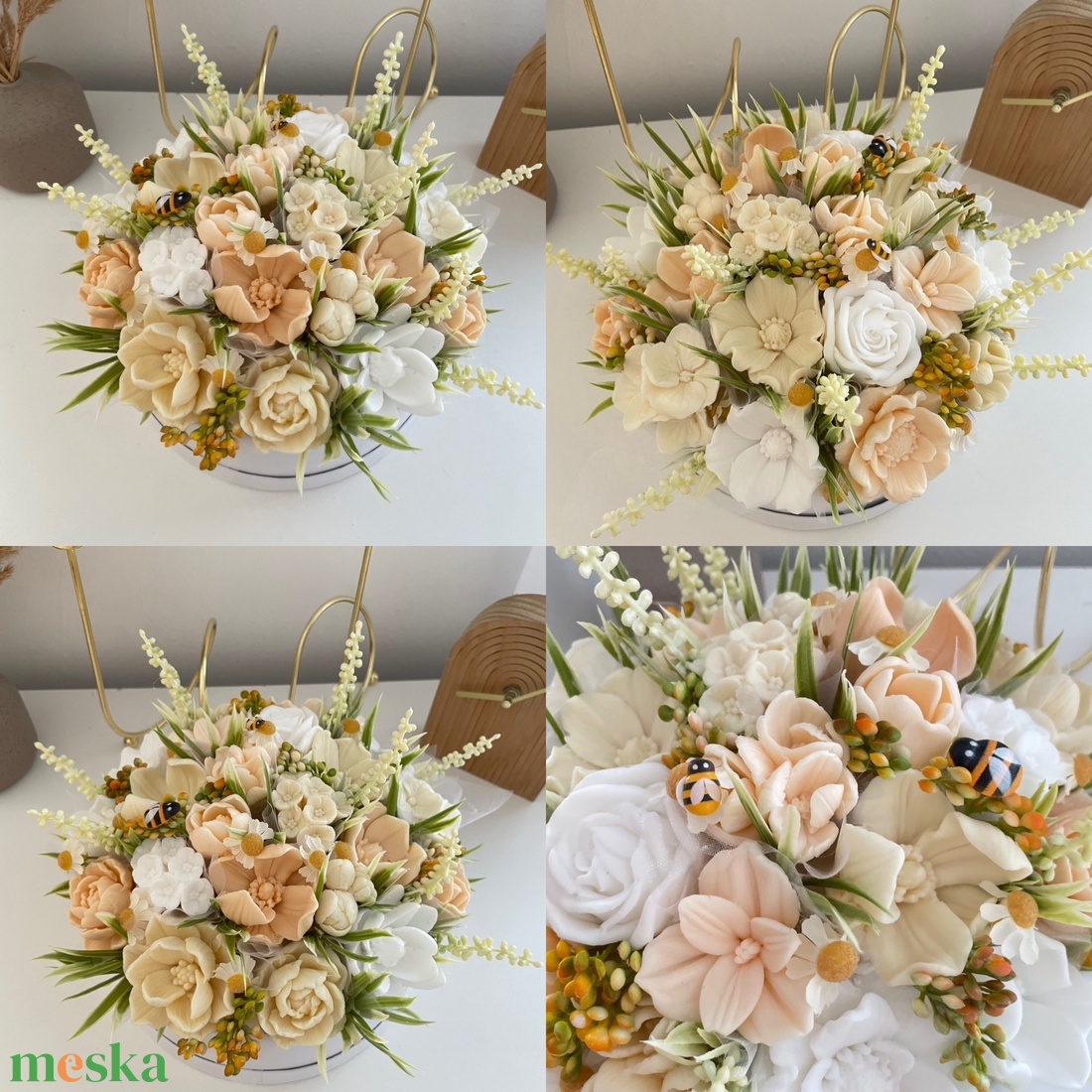 Szappanvirág box - otthon & életmód - virágdekoráció - virágok - virágbox - Meska.hu