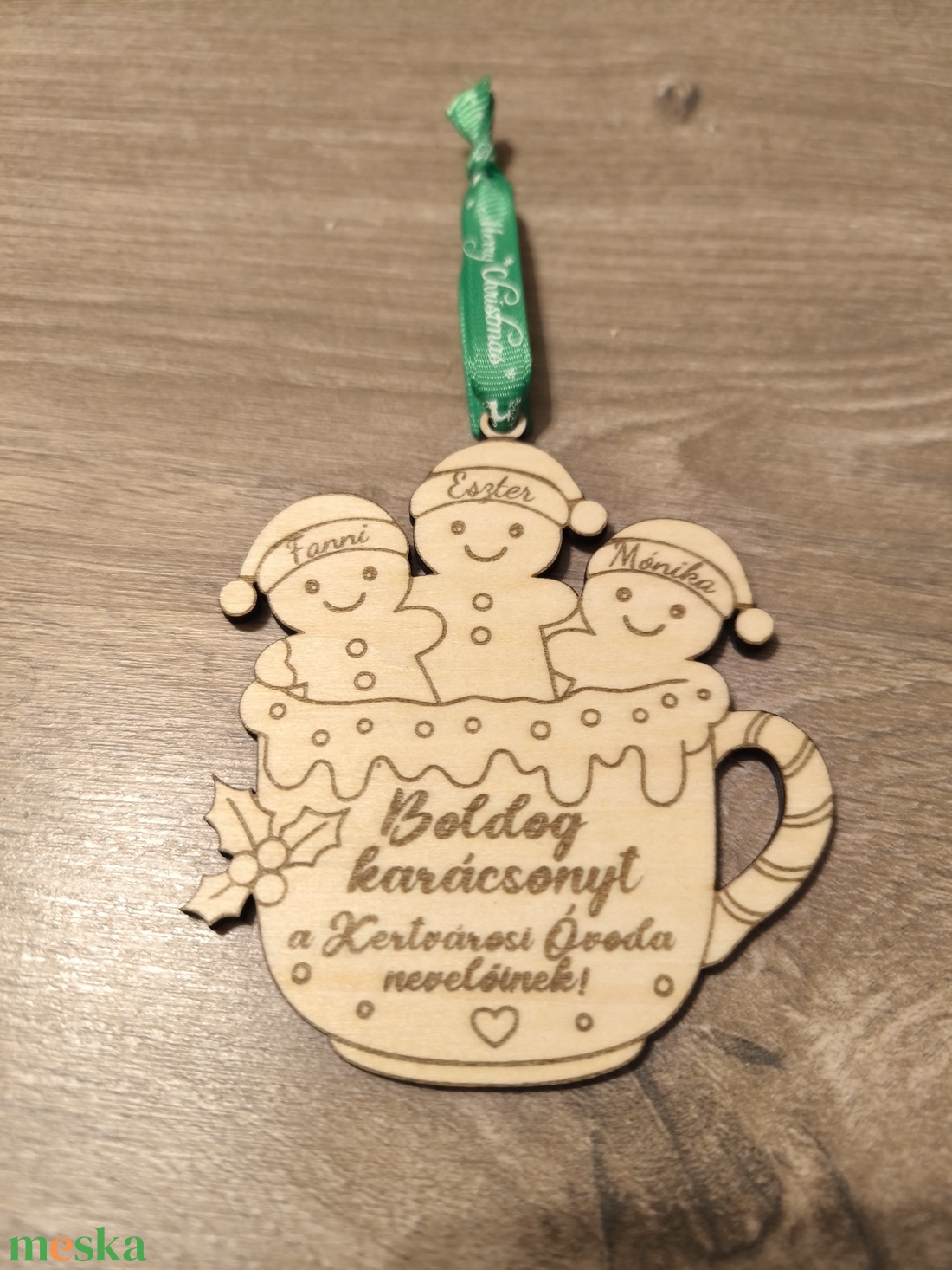 Családi karácsonyi dísz, névre szóló, személyreszabott - karácsony - karácsonyi lakásdekoráció - karácsonyfadíszek - Meska.hu