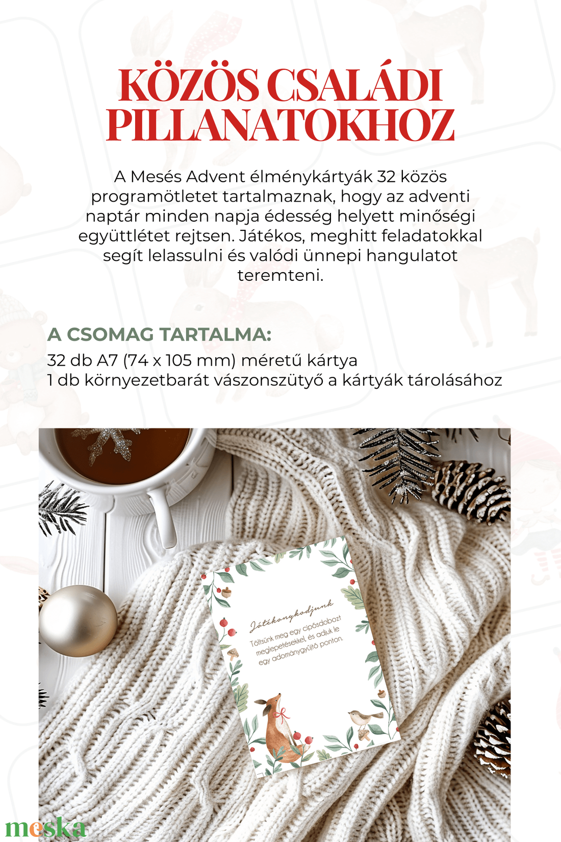 Mesés Advent Mini - adventi kalendárium, élménykalendárium, programötletek, családi hagyományok - karácsony - adventi díszek - adventi naptár - Meska.hu