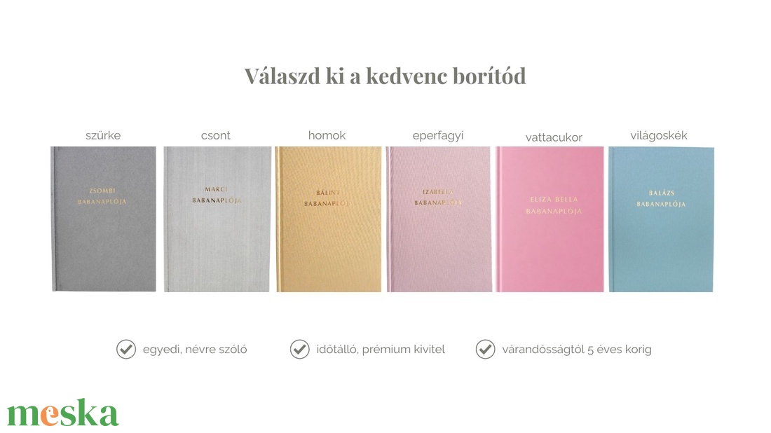 Névre szóló babanapló, baba album, baba emlékkönyv - baba - mama - babaemlékek - babanapló - Meska.hu