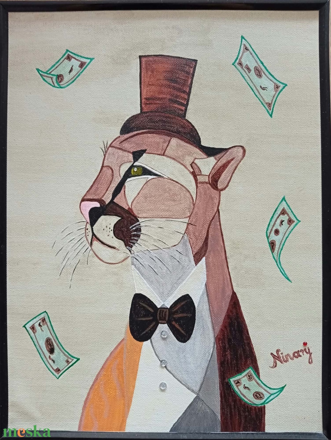 The Real Boss című- eredeti akril festmény-30X40 cm - művészet - festmény - akril - Meska.hu