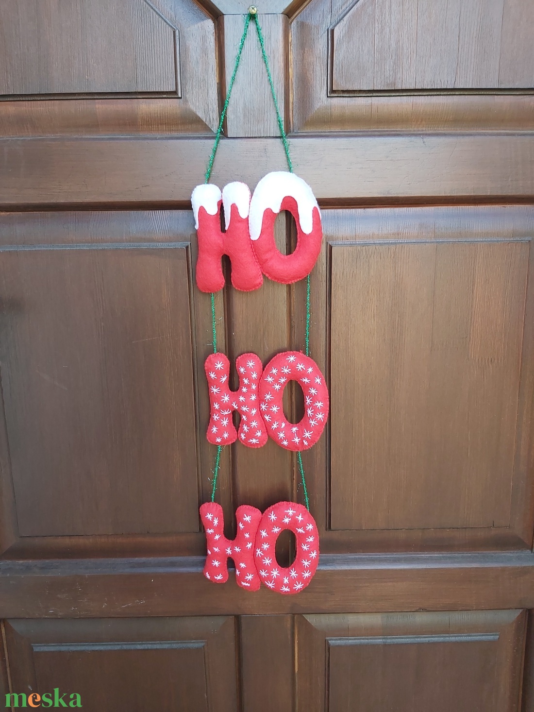 Téli ajtódísz-kopogtató - otthon & életmód - dekoráció - ajtó- és ablak dekoráció - ajtódísz & kopogtató - Meska.hu