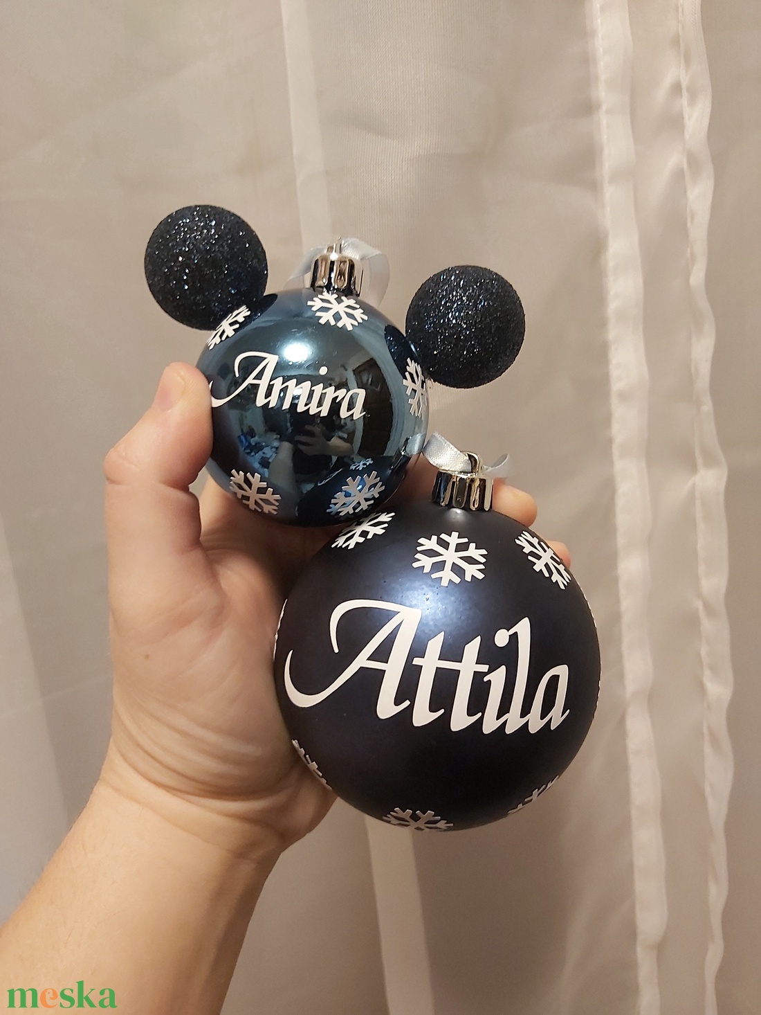 Névre szóló, egyedi feliratos karácsonyfa dísz - karácsony - karácsonyi lakásdekoráció - karácsonyfadíszek - Meska.hu