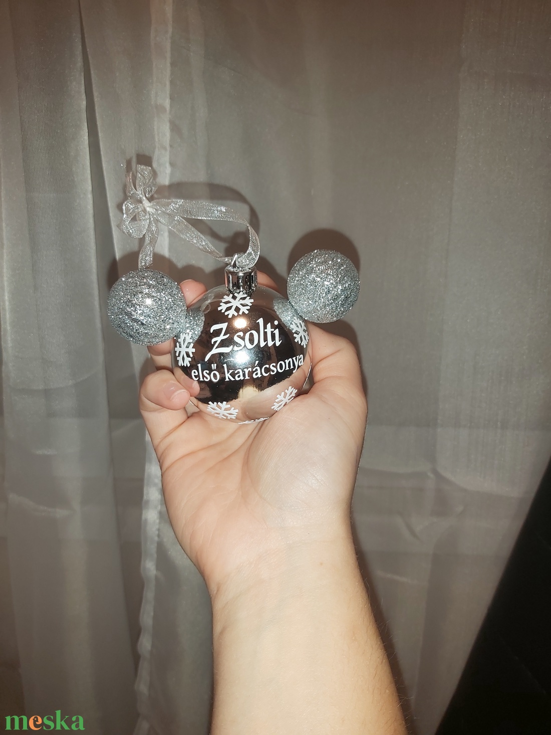 Mickey egér karácsonyfa dísz  - karácsony - karácsonyi lakásdekoráció - karácsonyfadíszek - Meska.hu