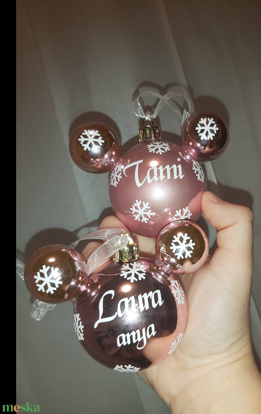 Mickey egér karácsonyfa dísz  - karácsony - karácsonyi lakásdekoráció - karácsonyfadíszek - Meska.hu