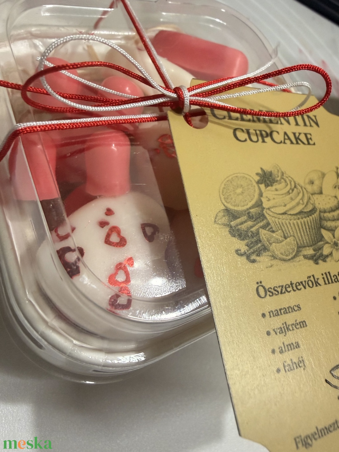 Clementin cupcake illatviasz - otthon & életmód - gyertya, illat, aroma - illatviasz - Meska.hu
