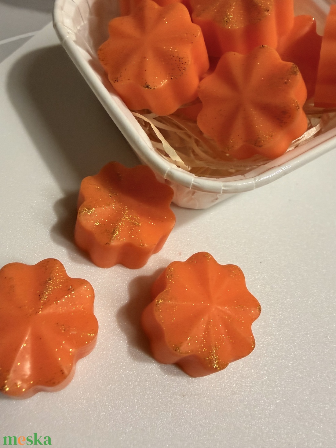 Fahéj és narancs illatviasz - otthon & életmód - gyertya, illat, aroma - illatviasz - Meska.hu