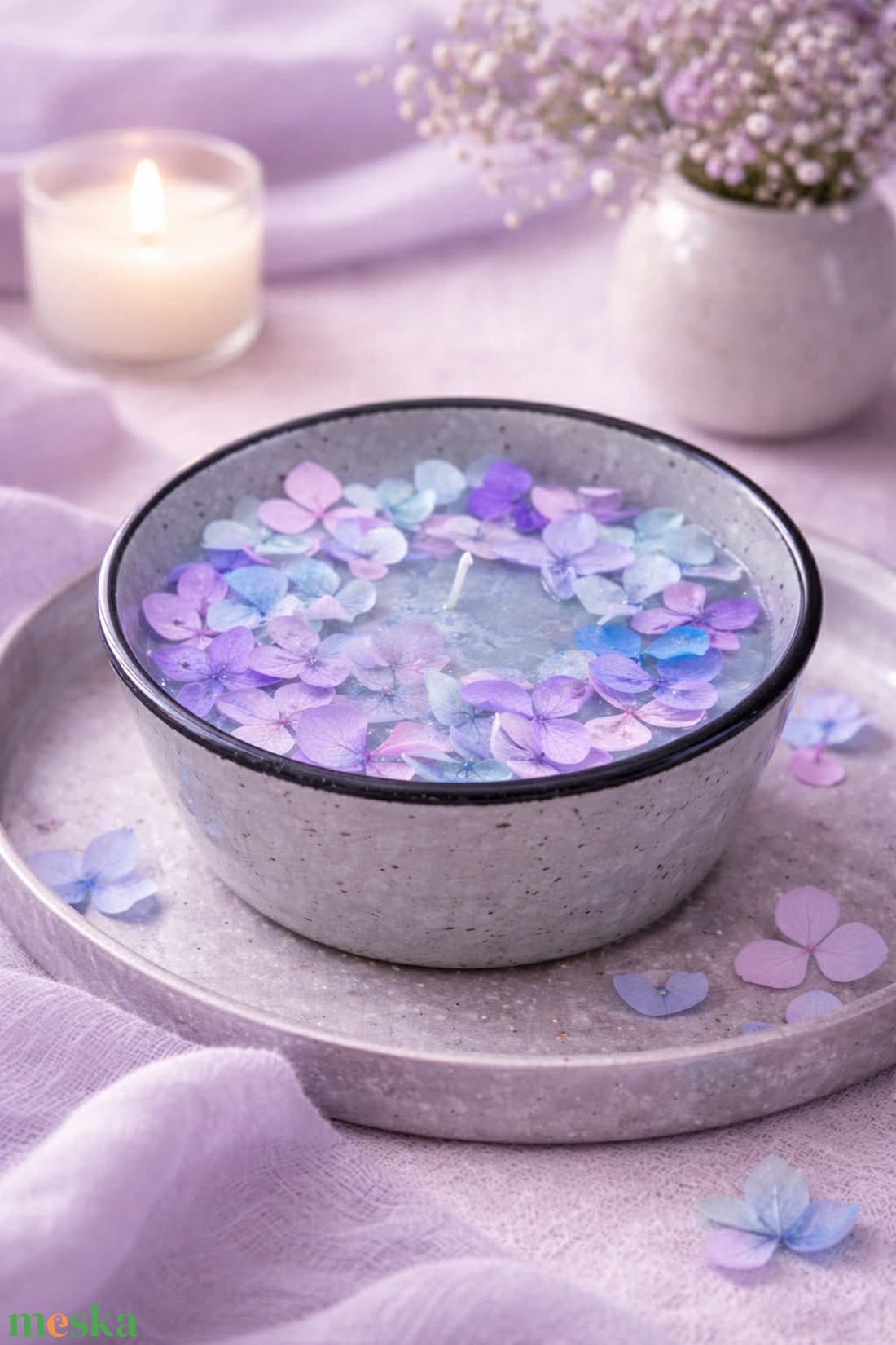 Körte és frézia illatú gyertya - otthon & életmód - gyertya, illat, aroma - illatviasz - Meska.hu