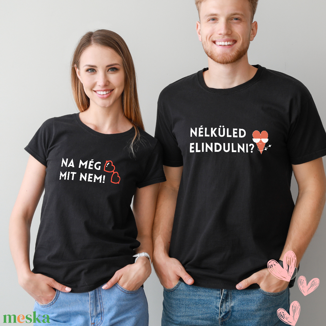 Nélküled elindulni? - páros póló - ruha & divat - női ruha - póló, felső - Meska.hu