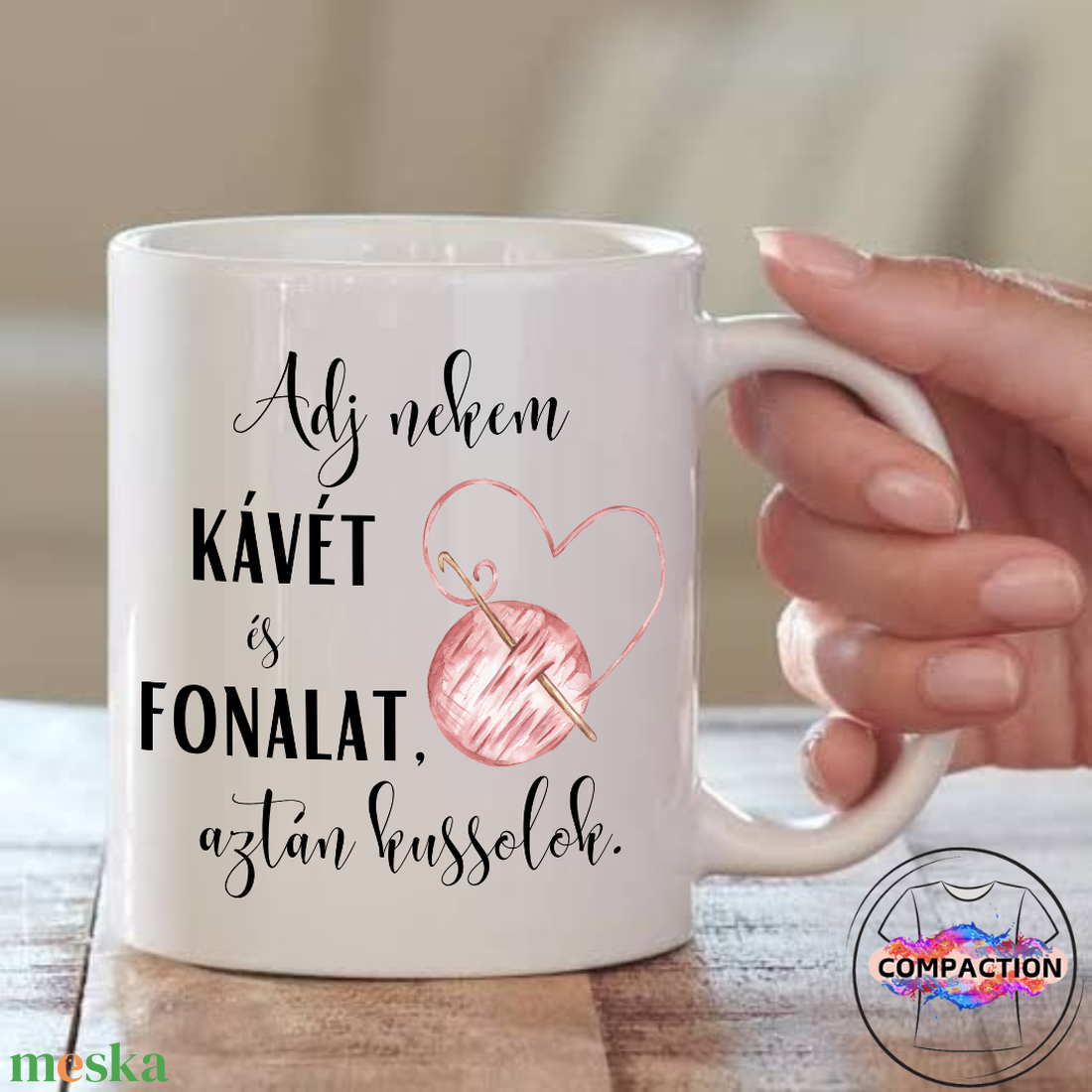 Adj nekem kávét és fonalat, aztán kussolok bögre - otthon & életmód - konyhafelszerelés, tálalás - tálalás - bögre & csésze - Meska.hu Adj nekem kávét és fonalat, aztán kussolok bögre - otthon & életmód - konyhafelszerelés, tálalás - tálalás - bögre & csésze - Meska.hu