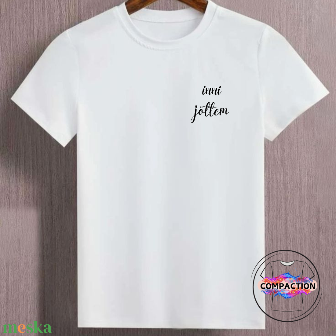 Inni jöttem férfi póló - ruha & divat - férfi ruha - póló - Meska.hu
