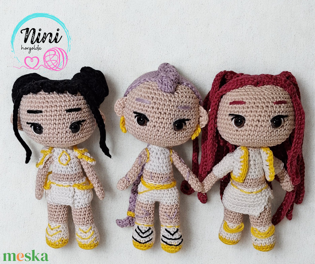 Démonvadász lányok csapatban - játék & sport - plüssállat & játékfigura - más figura - Meska.hu