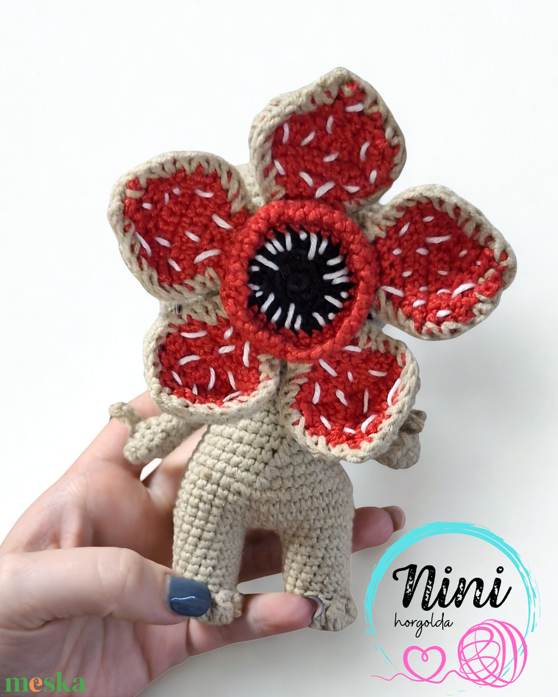 Horgolt demogorgon - játék & sport - plüssállat & játékfigura - más figura - Meska.hu