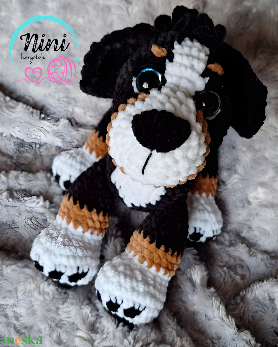 Berni pásztor kutya - játék & sport - plüssállat & játékfigura - kutya - Meska.hu