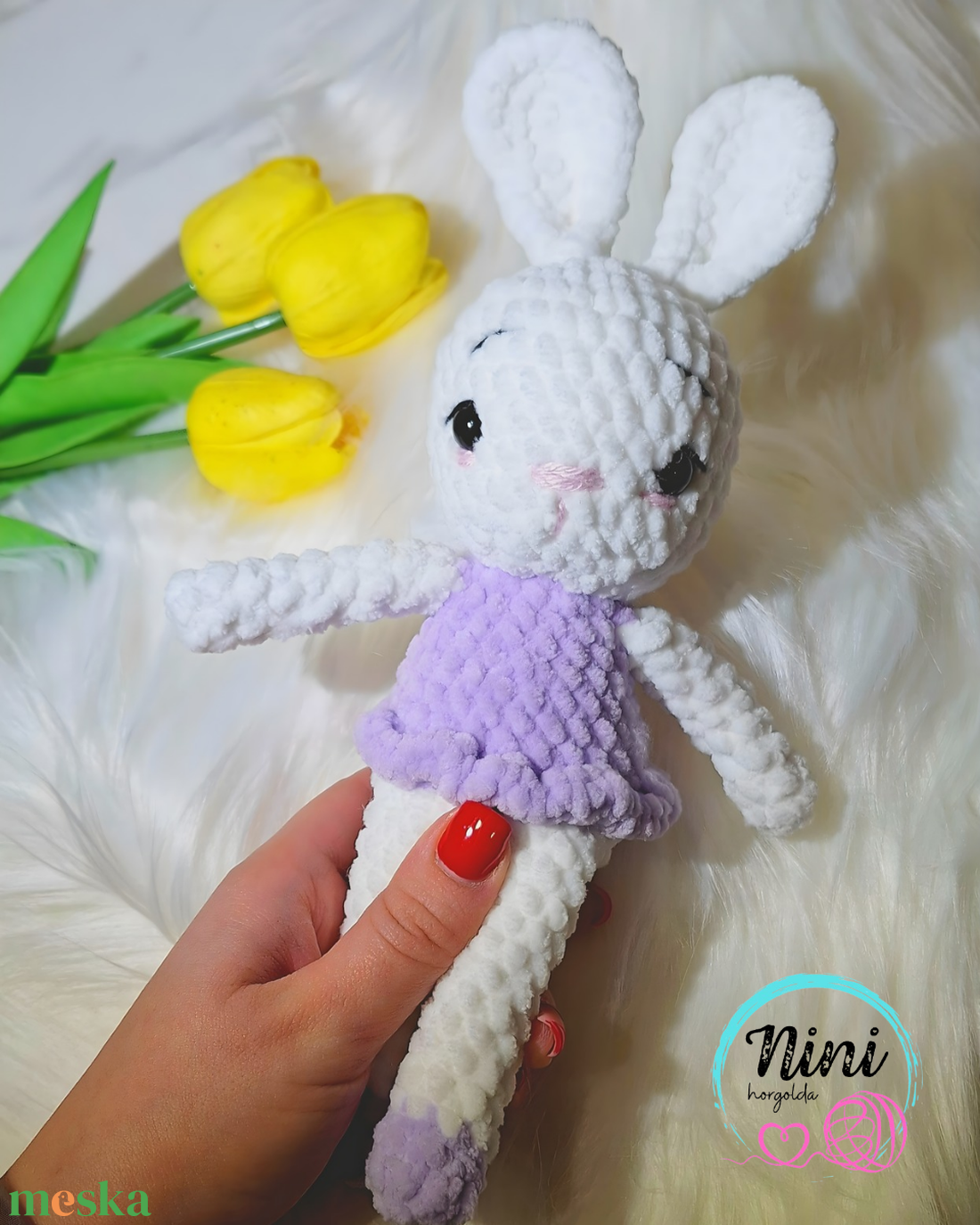 Balerina nyuszi - játék & sport - plüssállat & játékfigura - nyuszi - Meska.hu