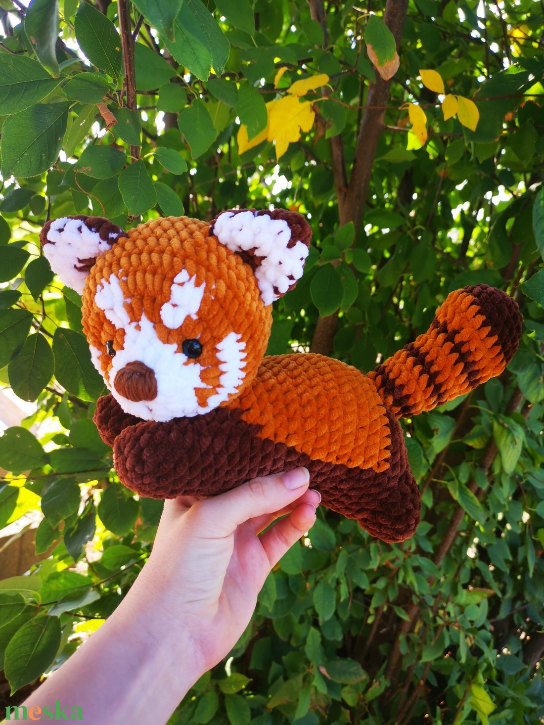 Amigurumi vöröspanda - játék & sport - plüssállat & játékfigura - más figura - Meska.hu