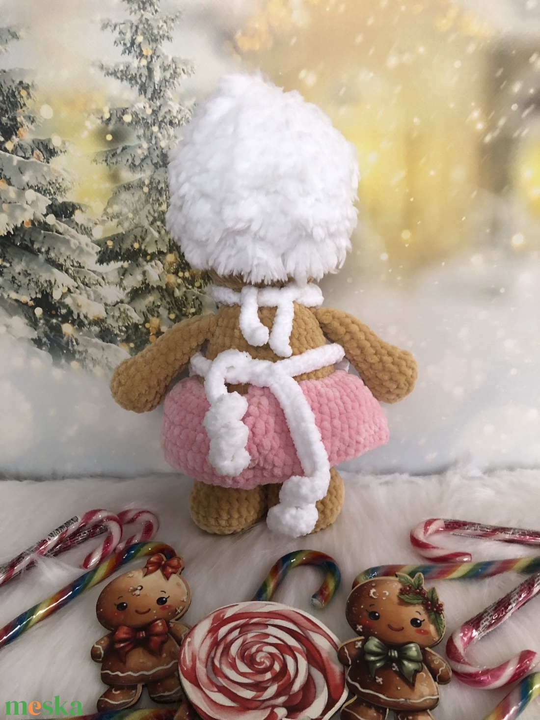 Mézeskalács plüss - karácsony - karácsonyi lakásdekoráció - karácsonyi manók, figurák - Meska.hu