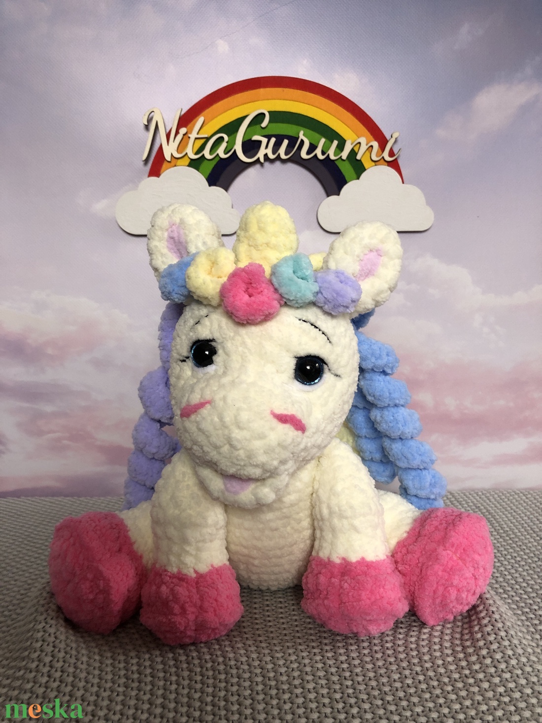 Unikornis horgolás minta Pdf - diy (csináld magad) - szabásminta, útmutató - horgolási minta - Meska.hu