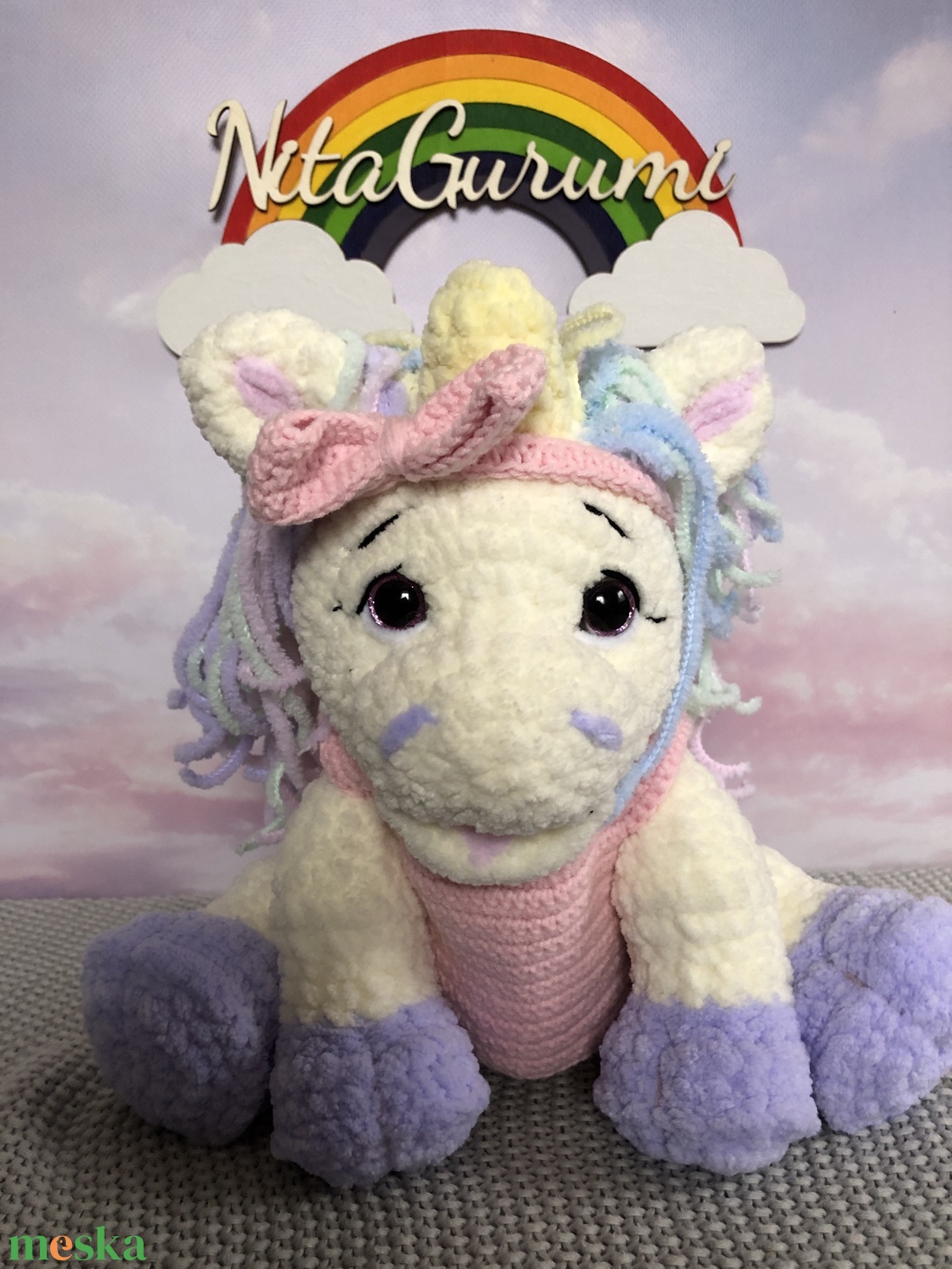 Unikornis horgolás minta Pdf - diy (csináld magad) - szabásminta, útmutató - horgolási minta - Meska.hu