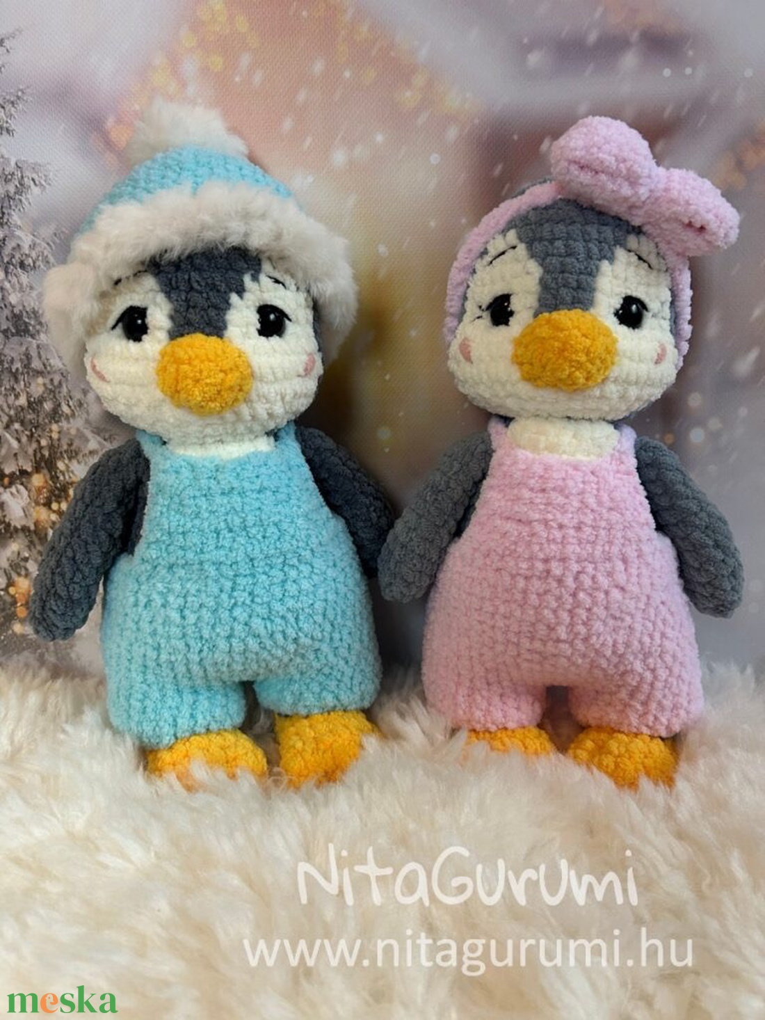 Pingvin amigurumi minta Pdf - diy (csináld magad) - szabásminta, útmutató - horgolási minta - Meska.hu