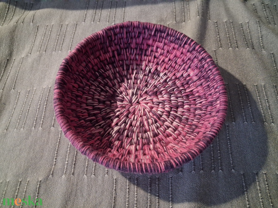 Rózsaszín bármitartó kosár - otthon & életmód - tárolás & rendszerezés - tárolókosár - Meska.hu