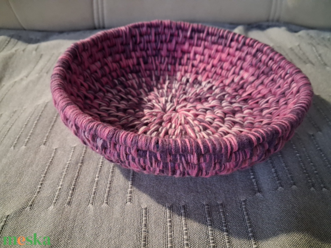 Rózsaszín bármitartó kosár - otthon & életmód - tárolás & rendszerezés - tárolókosár - Meska.hu