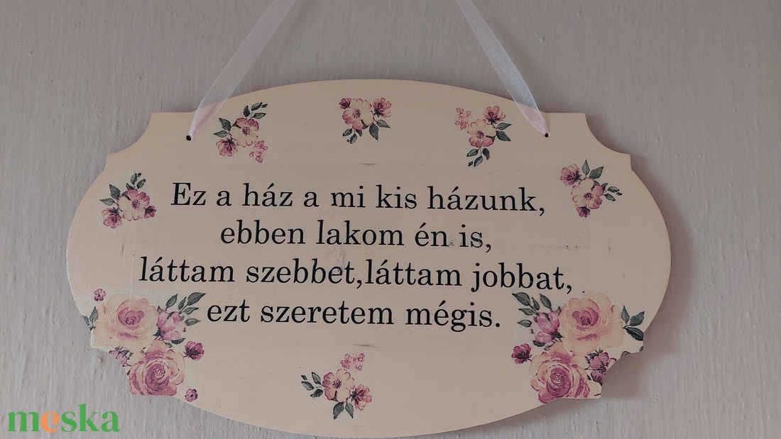 Vendég köszöntő tábla - otthon & életmód - dekoráció - fali és függő dekoráció - függődísz - Meska.hu
