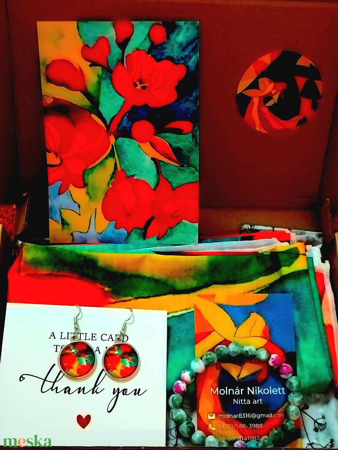 Art box Cseresznyevirágok - ékszer - ékszerszett - Meska.hu