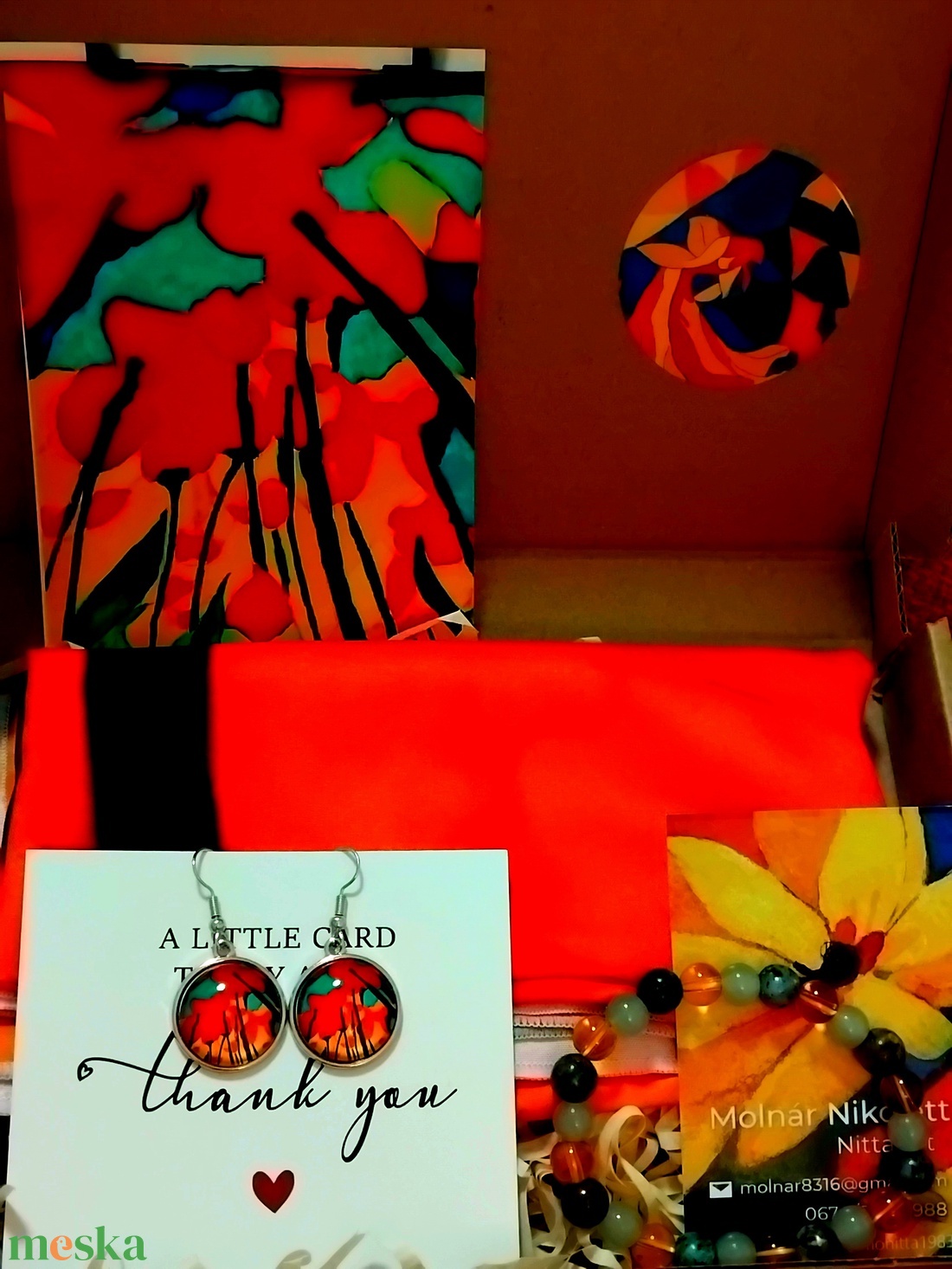 Art box Tulipánok 2 - ékszer - ékszerszett - Meska.hu