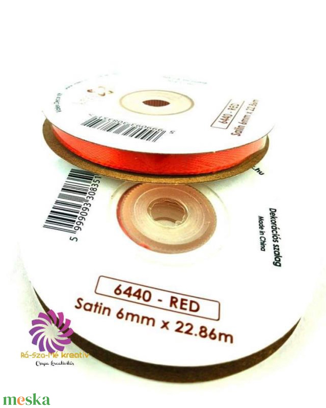 Szatén szalag 6mmx22,86m - piros - kellékek & szerszámok - rövidáru - szalag, pánt - szatén szalag - Meska.hu Szatén szalag 6mmx22,86m - piros - kellékek & szerszámok - rövidáru - szalag, pánt - szatén szalag - Meska.hu