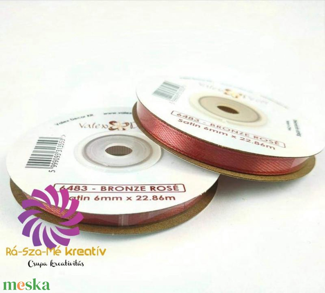 Szatén szalag 6mmx22,86m - bronze rose - kellékek & szerszámok - rövidáru - szalag, pánt - szatén szalag - Meska.hu Szatén szalag 6mmx22,86m - bronze rose - kellékek & szerszámok - rövidáru - szalag, pánt - szatén szalag - Meska.hu