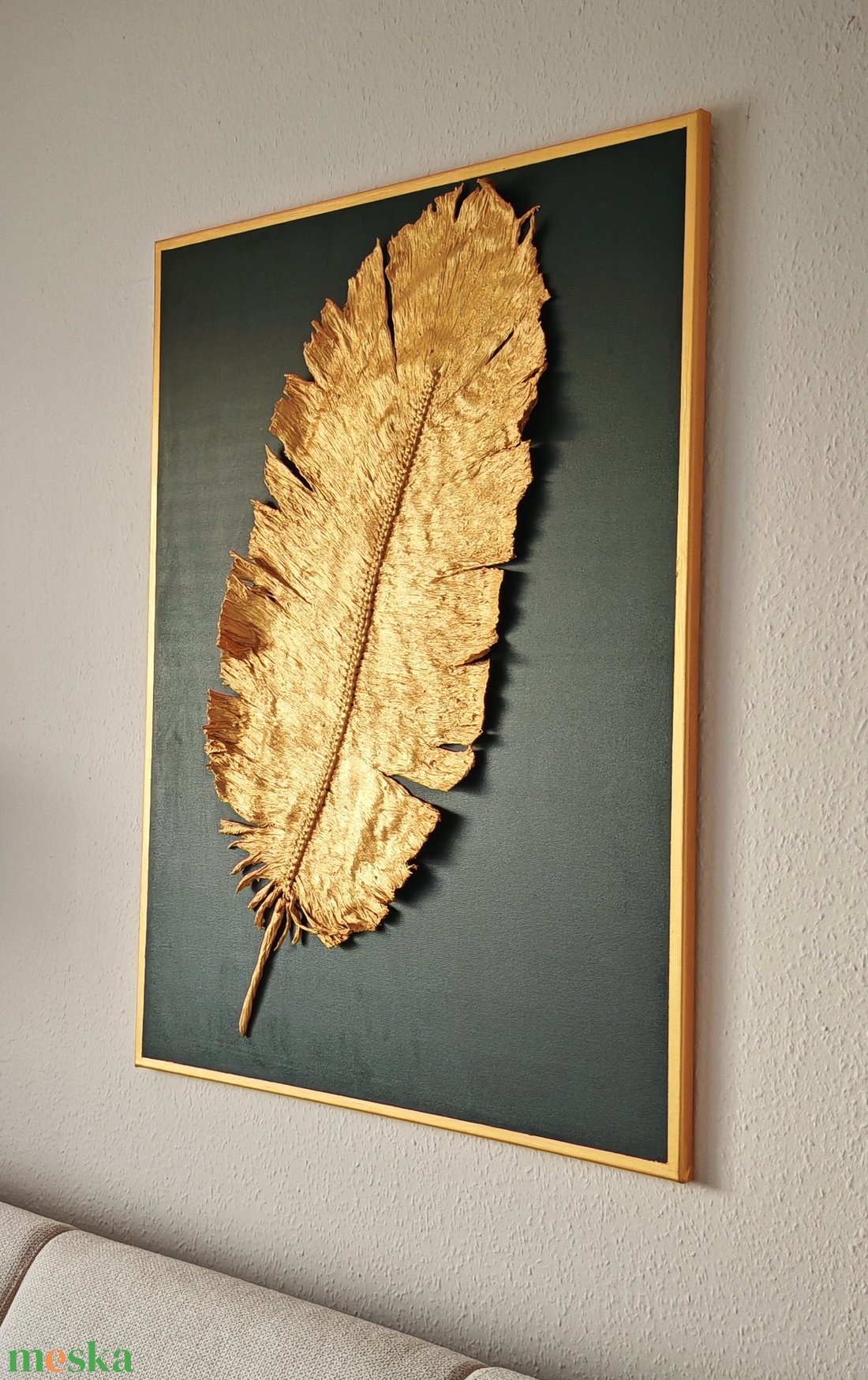 Fekete Arany abstrakt 3D festmény - művészet - festmény - festmény vegyes technika - Meska.hu