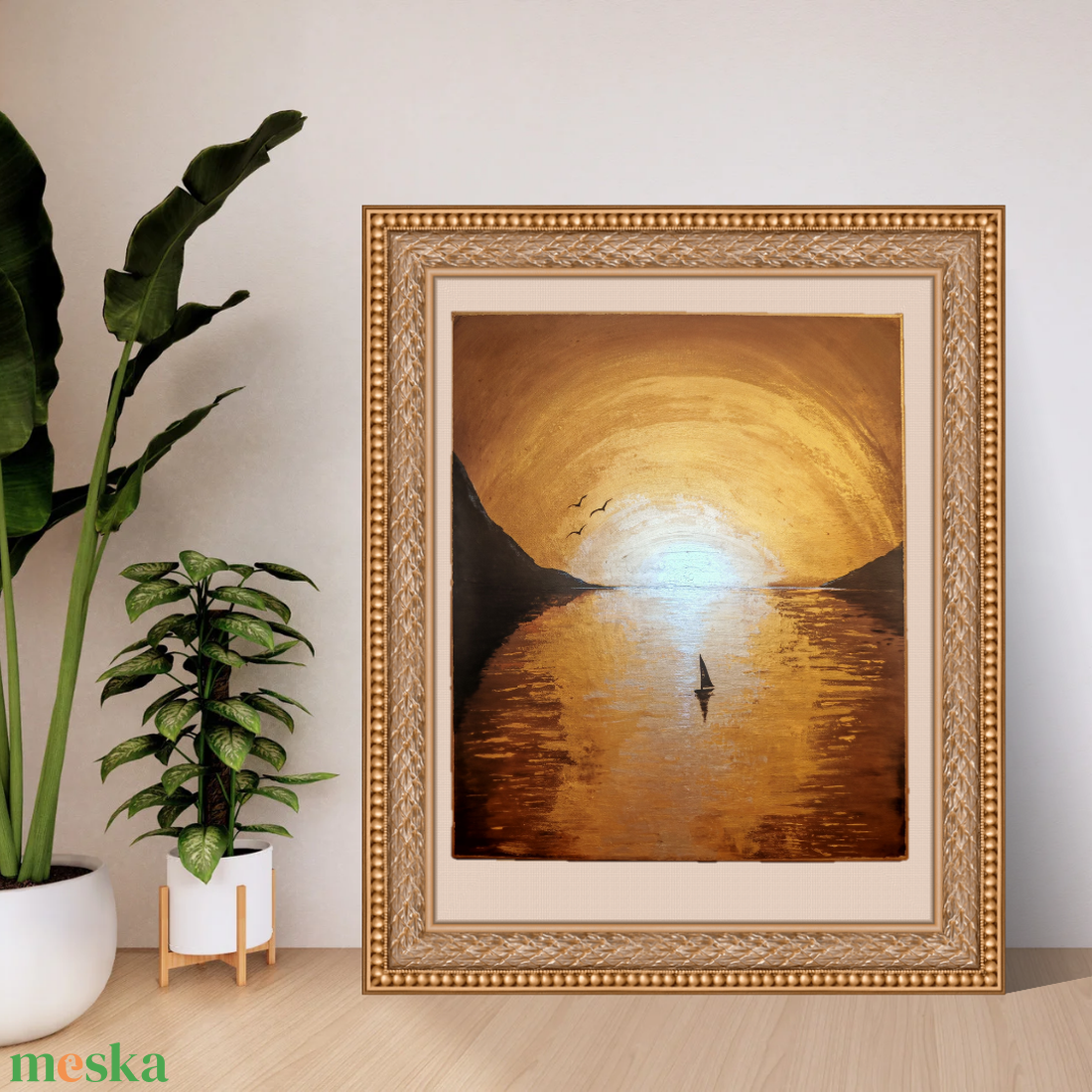 Akril festmény metál effekttel - művészet - festmény - akril - Meska.hu