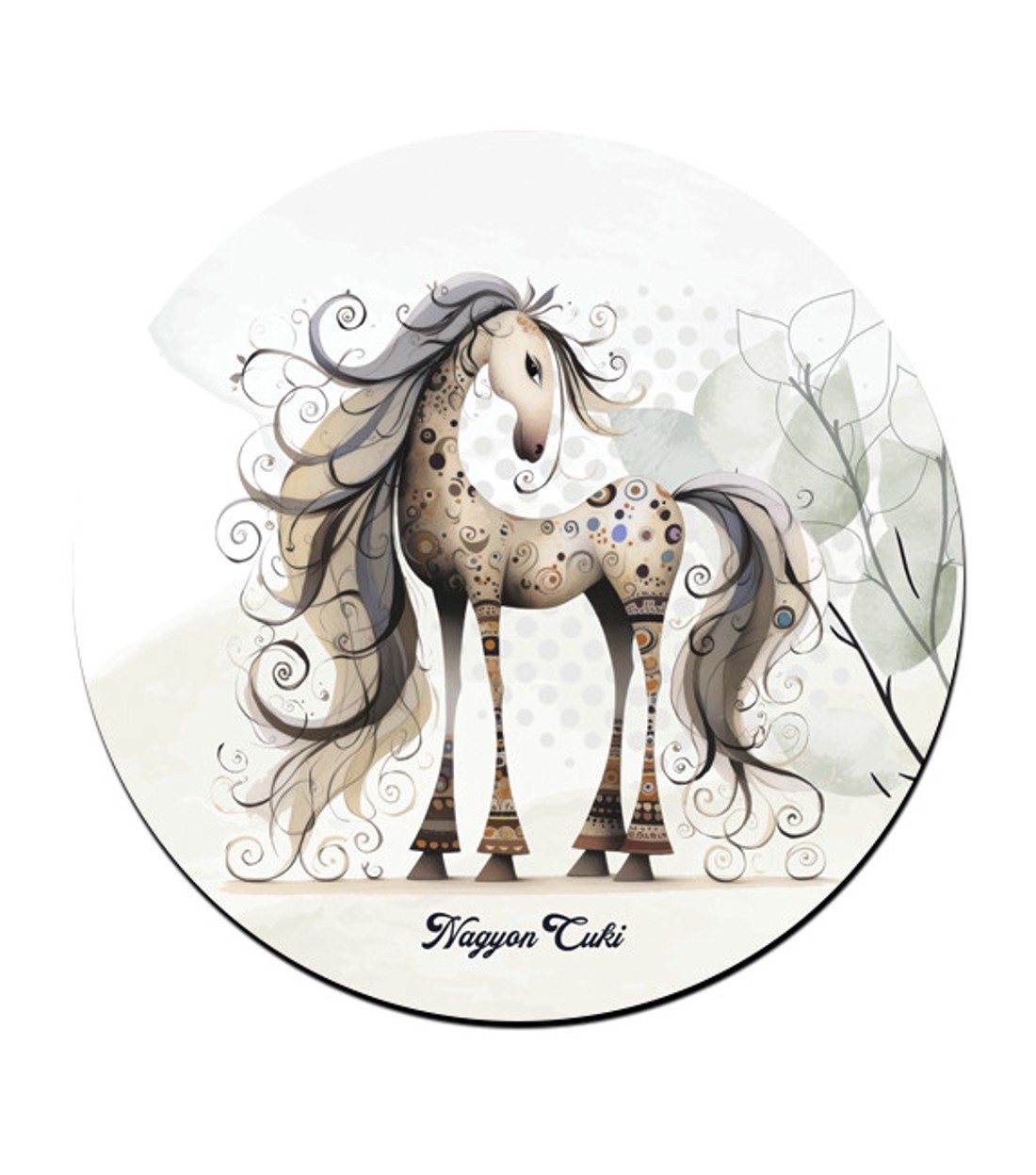 3 db furi, de aranyos lovas kör alakú alátét szett (#94) -  - Meska.hu