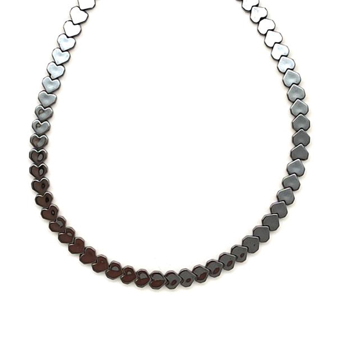 Hematit szív 3x3mm  ékszerkészítő alapanyag (füzér) - kellékek & szerszámok - ásvány alapanyag - ásványfüzér - Meska.hu