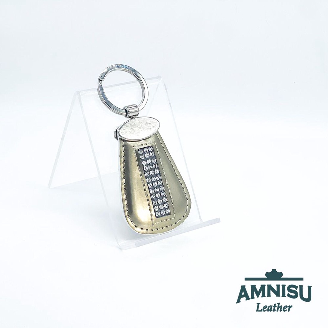 Arany lakk csepp alakú swarovski köves kulcstartó H2008OK - táska & tok - kulcstartó & táskadísz - kulcstartó - Meska.hu