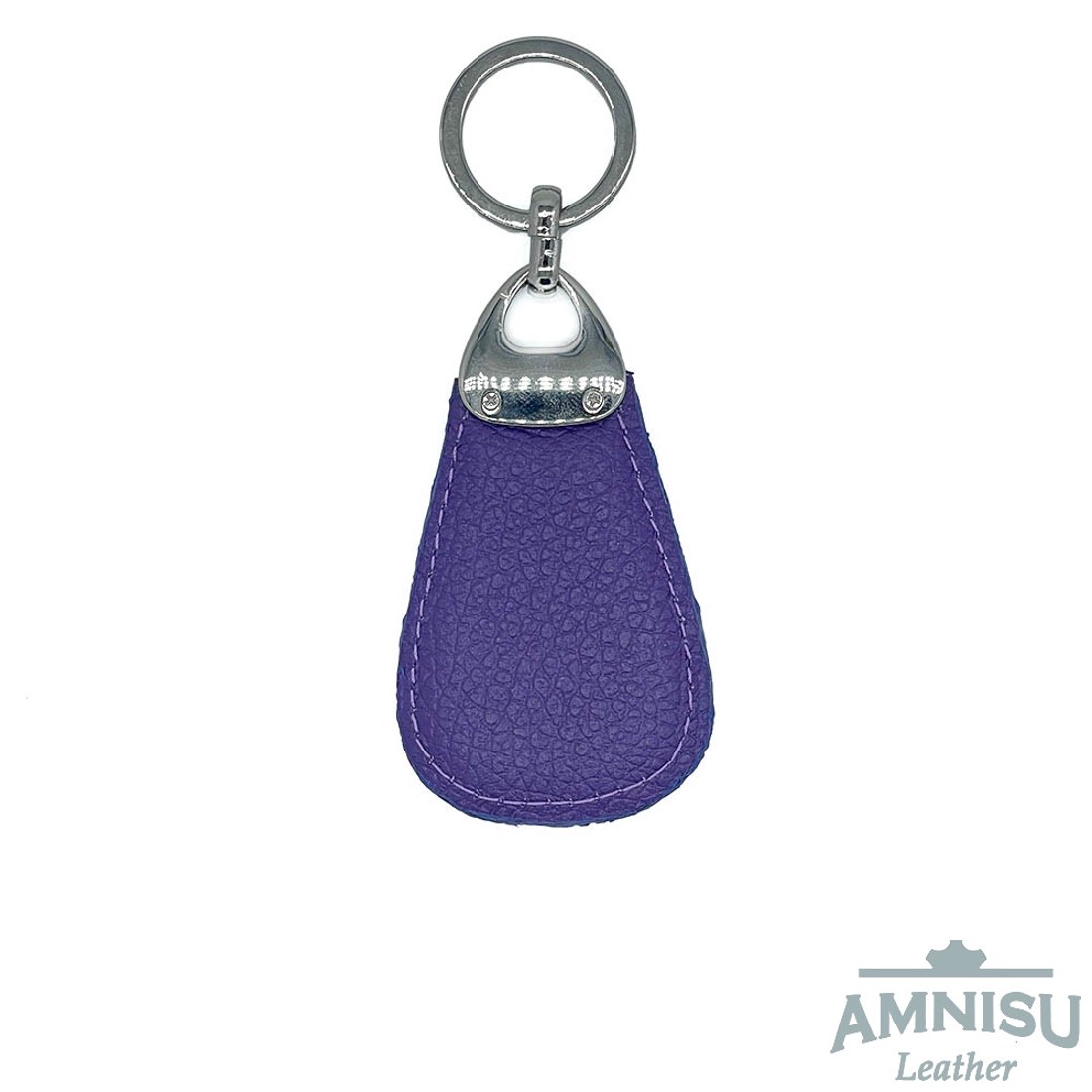 Lila csepp alakú swarovski köves bőr kulcstartó H4023 - táska & tok - kulcstartó & táskadísz - kulcstartó - Meska.hu