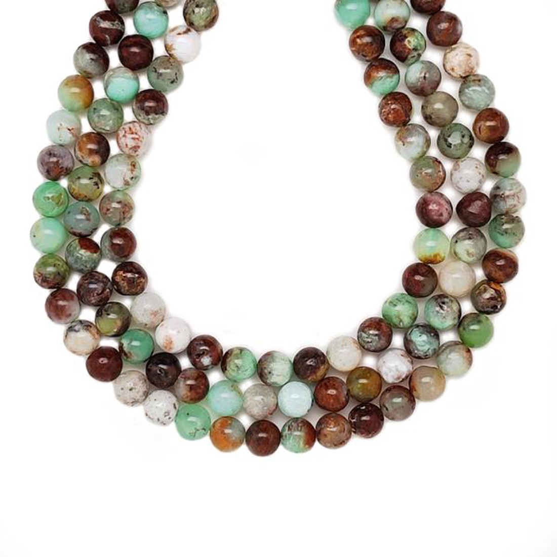 Krizopráz golyó AB 6-7mm  ékszerkészítő alapanyag (füzér) - kellékek & szerszámok - ásvány alapanyag - ásványfüzér - Meska.hu