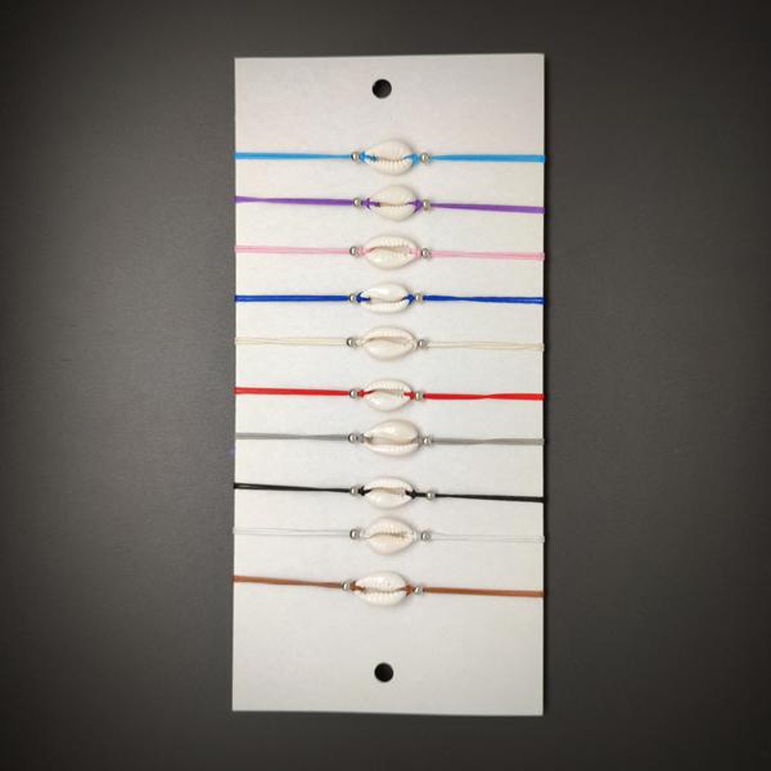 Állítható kagyló cérna karkötő csomag 10db - ékszer - karkötő - ásványkarkötő - Meska.hu