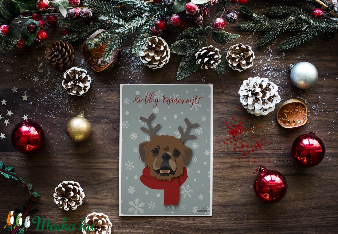 Rudolf, a nem rénszarvas Képeslap - karácsony - karácsonyi ajándékozás - karácsonyi képeslap, üdvözlőlap, ajándékkísérő - Meska.hu