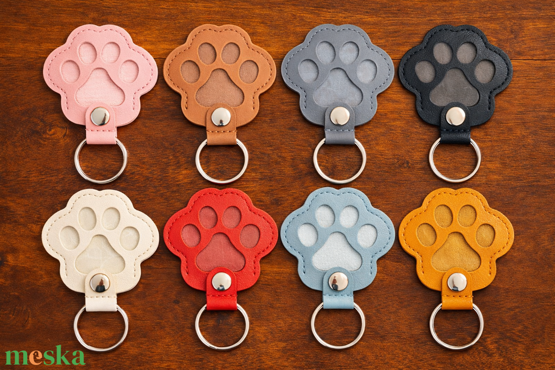 � Egyedi, gravírozott tappancs alakú kulcstartó � gazdiknak szeretettel � - táska & tok - kulcstartó & táskadísz - kulcstartó - Meska.hu