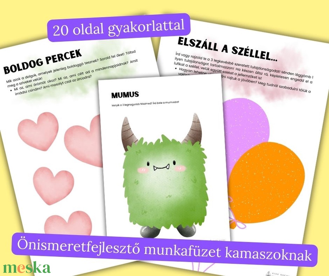 Önismeret és én-kép fejlesztő feladatgyűjtemény - játék & sport - készségfejlesztő és logikai játék - oktató játékok - Meska.hu