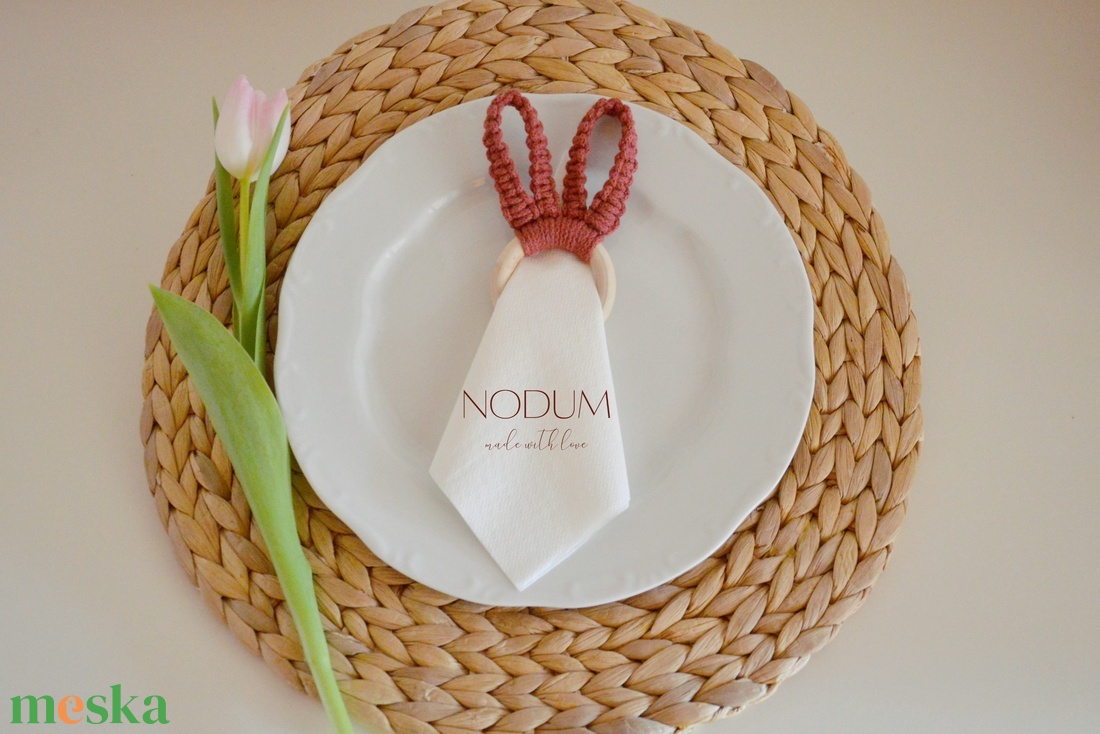 Makramé nyuszi [CSOMAG] - otthon & életmód - dekoráció - fali és függő dekoráció - függődísz - Meska.hu