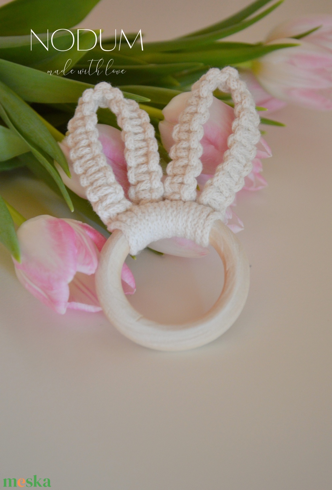 Makramé nyuszi [CSOMAG] - otthon & életmód - dekoráció - fali és függő dekoráció - függődísz - Meska.hu