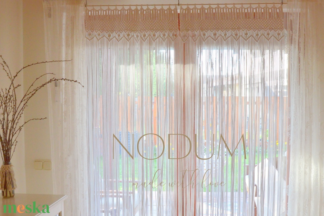 Egyedi makramé függöny - otthon & életmód - lakástextil - függöny és kiegészítő - függöny - Meska.hu