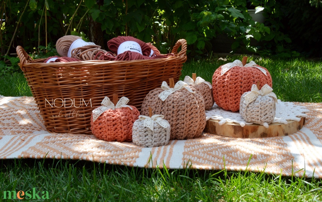 Őszi tök dekorációs csomag (3db) - kellékek & szerszámok - dekorációs kellékek - őszi dekor - őszi dekortök - Meska.hu